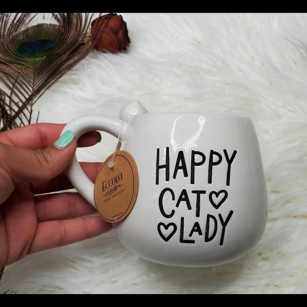 Eccolo‎ "Happy Cat Lady" Mug